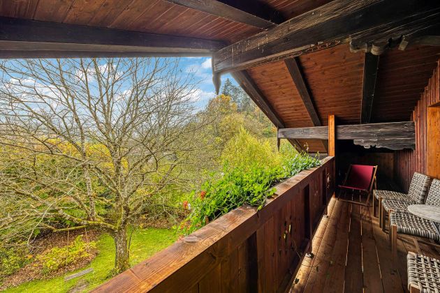 A balcony with a view